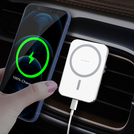 WK WP-U96 Flash Series Magsafe Car Air Outlet Vent Mount Clamp Holder 15W Fast Charging Qi Magnetic Wireless Charger For iPhone 12 Series - In Car by WK | Online Shopping UK | buy2fix