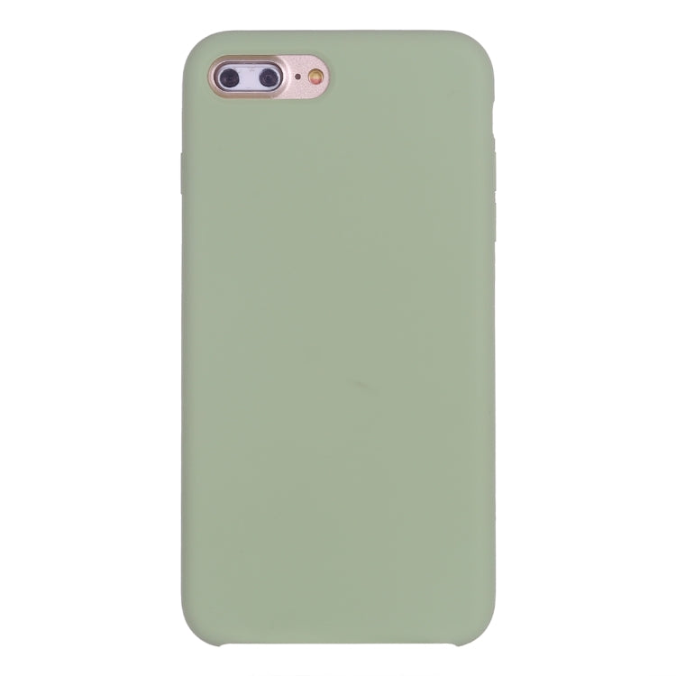 Pure Color Liquid Silicone Case for iPhone 8 Plus & 7 Plus(Mint Green) - More iPhone Cases by buy2fix | Online Shopping UK | buy2fix