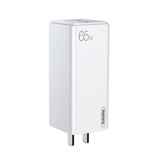 REMAX RP-U50 GaN  65W PD + QC 3.0 Type-C+ USB Port Fast Charger (US)(White) - Apple Accessories by REMAX | Online Shopping UK | buy2fix