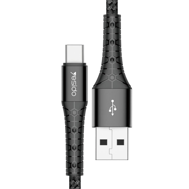 Yesido CA50 2.4A USB to USB-C / Type-C Charging Cable, Length: 2m - USB-C & Type-C Cable by Yesido | Online Shopping UK | buy2fix