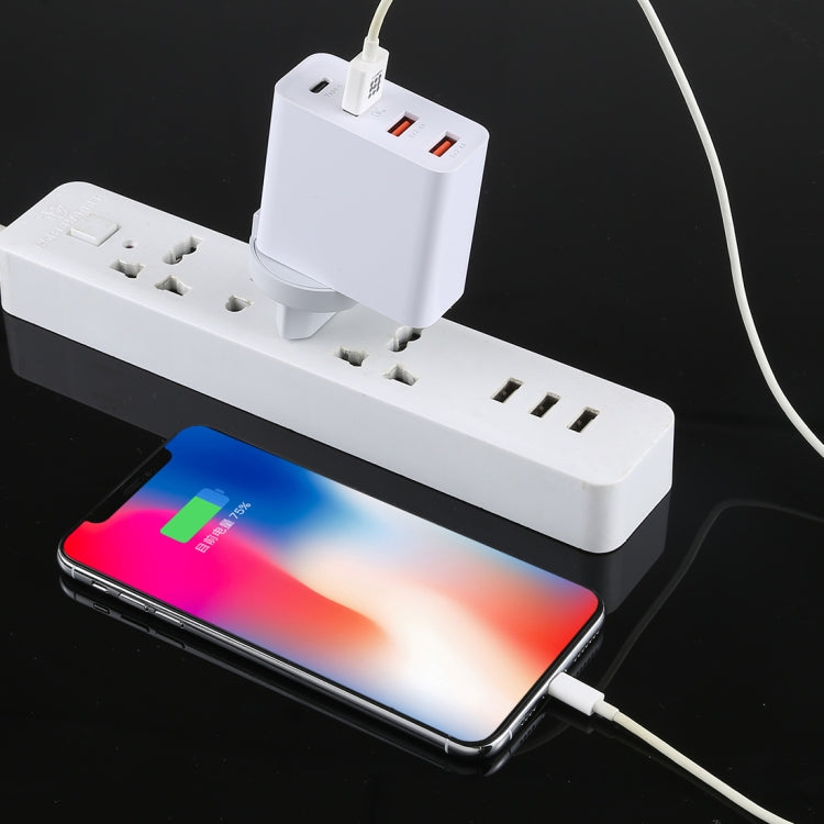 A3P 3A Max Output USB-C / Type-C + QC3.0 + Dual USB 4 Ports Wall Travel Charger, EU Plug - Apple Accessories by buy2fix | Online Shopping UK | buy2fix