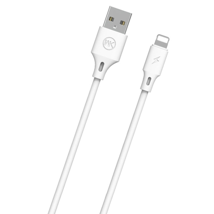 WK WDC-092 3m 2.4A Max Output Full Speed Pro Series USB to 8 Pin Data Sync Charging Cable(White) - Normal Style Cable by WK | Online Shopping UK | buy2fix