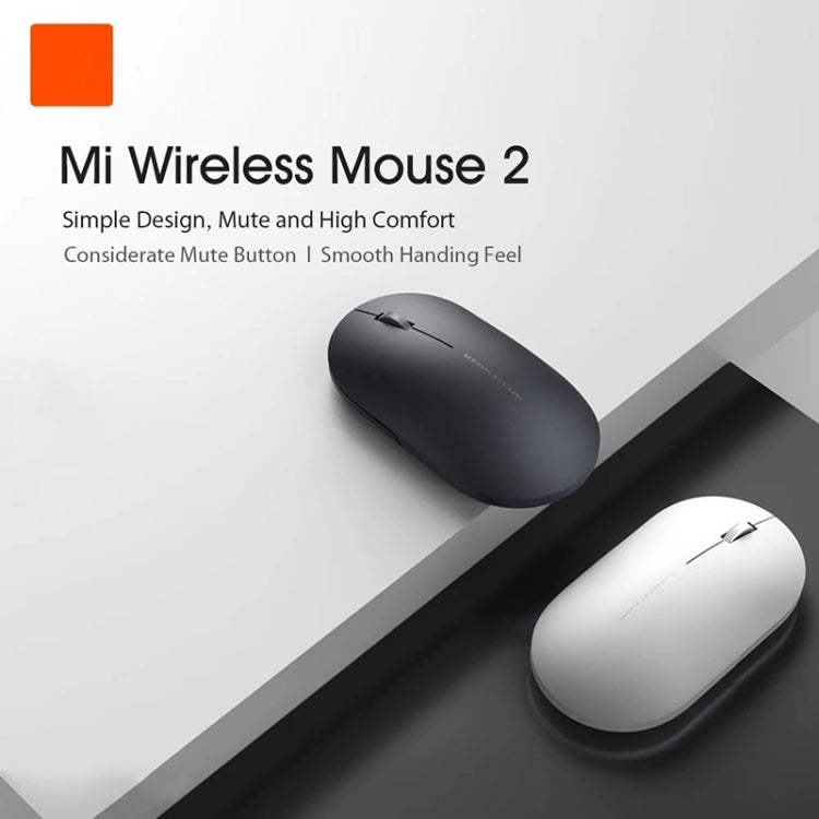 Original Xiaomi 2.4GHz 125HZ 1000DPI Rechargeable Ultra-thin Computer Mouse 2(Black) - Computer & Networking by Xiaomi | Online Shopping UK | buy2fix