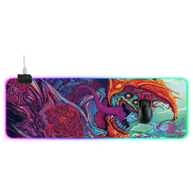 Computer Monster Pattern Illuminated Mouse Pad, Size: 90 x 30 x 0.4cm -  by buy2fix | Online Shopping UK | buy2fix