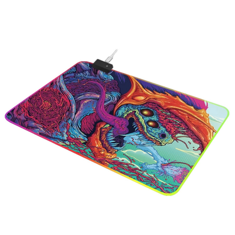 Computer Monster Pattern Illuminated Mouse Pad, Size: 90 x 30 x 0.4cm -  by buy2fix | Online Shopping UK | buy2fix