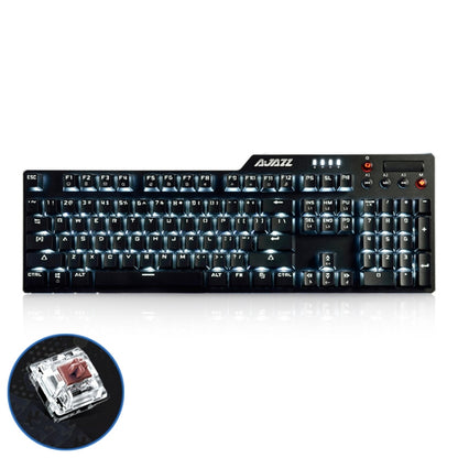 Ajazz AK35I Multimedia Knob Gaming Backlight Alloy Machinery Keyboard (Black Tea Axis) - Wired Keyboard by Ajazz | Online Shopping UK | buy2fix