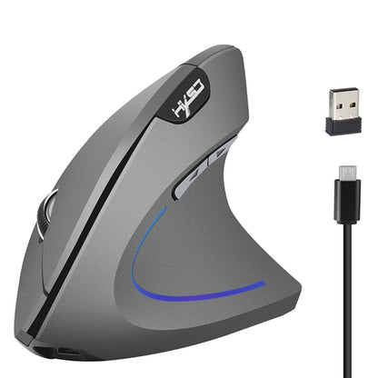 HXSJ T22 2.4GHz Wireless 4-Keys 2400 DPI Adjustable Ergonomics Optical Vertical Mouse - Wireless Mice by HXSJ | Online Shopping UK | buy2fix