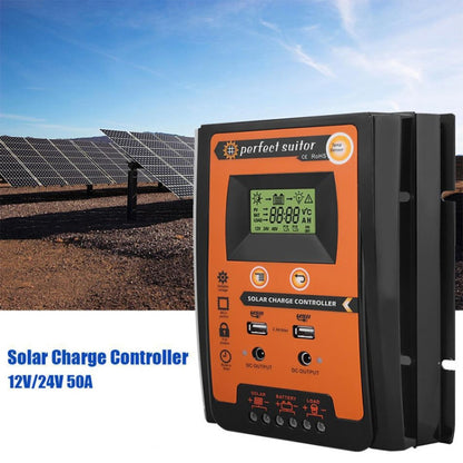 50A 12 / 24V Portable Solar Charging Controller - Others by buy2fix | Online Shopping UK | buy2fix