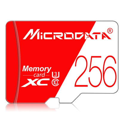 MICRODATA 256GB High Speed U3 Red and White TF(Micro SD) Memory Card - Micro SD Card by MiCRODATA | Online Shopping UK | buy2fix