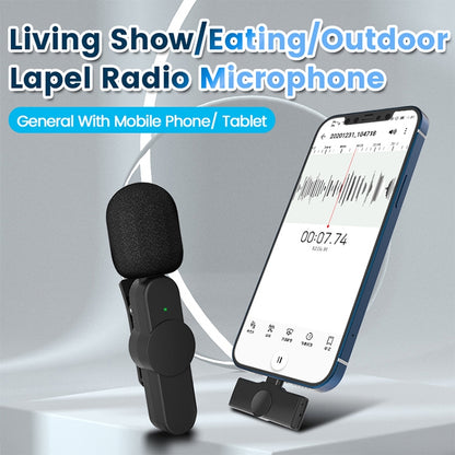 EP033T 8 Pin Interface Lavalier Wireless Radio Microphone - Consumer Electronics by buy2fix | Online Shopping UK | buy2fix