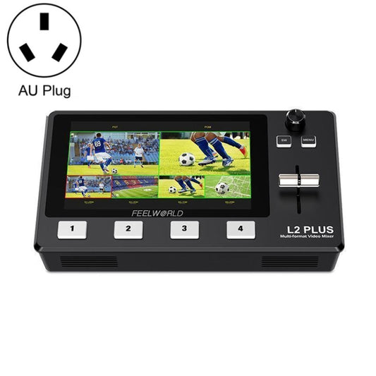 FEELWORLD L2 Plus Multi-camera Video Mixer Switcher with 5.5 inch Screen(AU Plug) - Consumer Electronics by FEELWORLD | Online Shopping UK | buy2fix