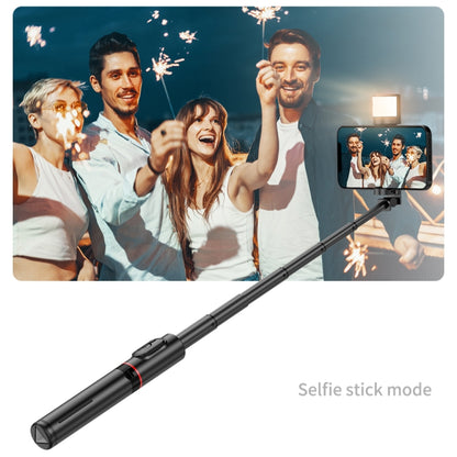 Q12s Bluetooth Remote Control Rotatable Fill Light Tripod Selfie Stick - Consumer Electronics by buy2fix | Online Shopping UK | buy2fix