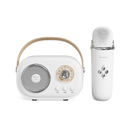 C20 Plus Multifunctional Karaoke Bluetooth Speaker With Microphone (White) - Microphone by buy2fix | Online Shopping UK | buy2fix