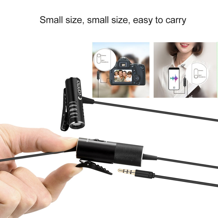 Yanmai R933S Professional Clip-On 3.5mm Plug Lavalier Omni-directional Broadcast Condenser Microphone, For Live Broadcast, Show, KTV, etc - Consumer Electronics by Yanmai | Online Shopping UK | buy2fix