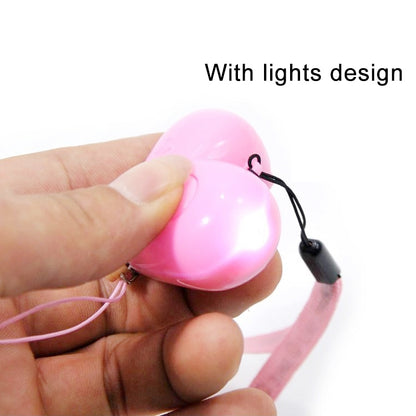 Heart Style Emergency Personal Alarm Key Chain with SOS & LED Light for Women / Kids / Girls / Superior, Random Color Delivery - Security by buy2fix | Online Shopping UK | buy2fix