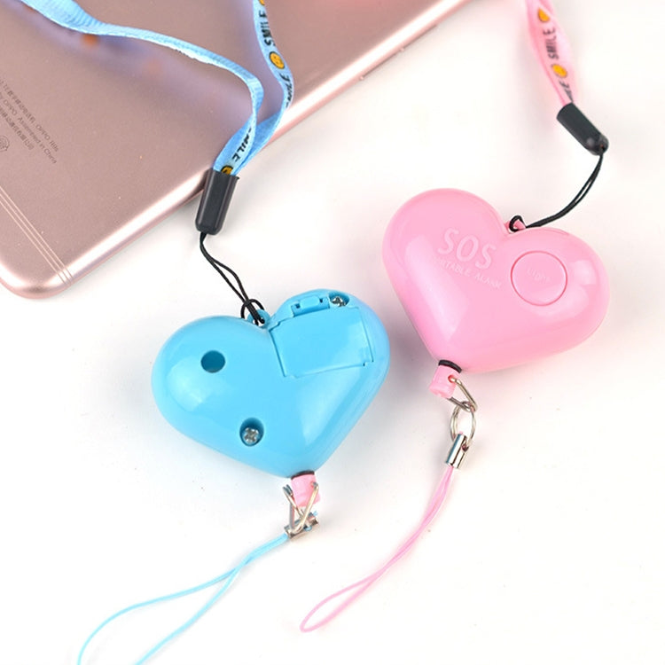 Heart Style Emergency Personal Alarm Key Chain with SOS & LED Light for Women / Kids / Girls / Superior, Random Color Delivery - Security by buy2fix | Online Shopping UK | buy2fix