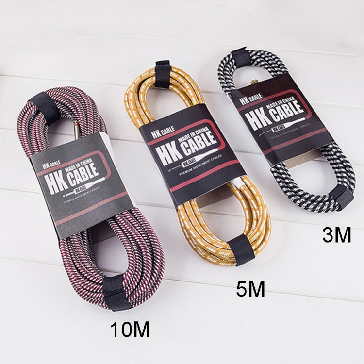 Wooden Guitar Bass Connection Cable Noise Reduction Audio Cable, Cable Length: 3m, Random Color Delivery - Consumer Electronics by buy2fix | Online Shopping UK | buy2fix