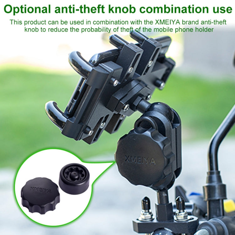 U-shaped Bolt Ball-Head Motorcycle Handlebar Multi-function Eight-jaw Aluminum Phone Navigation Holder Bracket with Anti-theft Knobs - Holder by buy2fix | Online Shopping UK | buy2fix