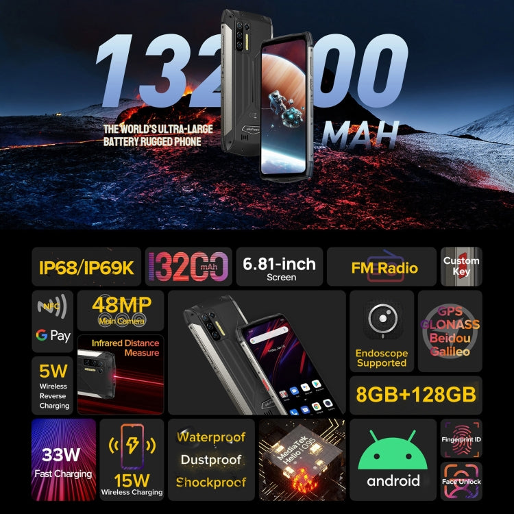 Ulefone Power Armor 13 Rugged Phone, Infrared Distance Measure, 8GB+128GB - Ulefone by Ulefone | Online Shopping UK | buy2fix