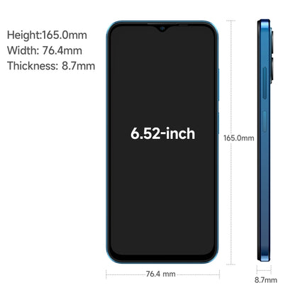 Ulefone Note 16 Pro, 8GB+128GB, Dual Back Cameras, Face ID & Side Fingerprint Identification, 4400mAh Battery, 6.52 inch Android 13 Unisoc T606 OctaCore up to 1.6GHz, Network: 4G, Dual SIM, OTG(Blue) - Ulefone by Ulefone | Online Shopping UK | buy2fix