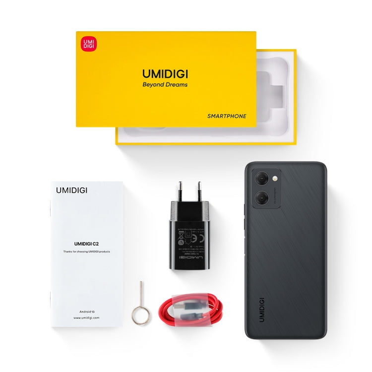 [HK Warehouse] UMIDIGI C2, 3GB+32GB, Dual Back Cameras, 5150mAh Battery, Face Identification, 6.52 inch Android 13 MTK8766 Quad Core up to 2.0GHz, Network: 4G, OTG, Dual SIM(Black) - UMIDIGI by UMIDIGI | Online Shopping UK | buy2fix