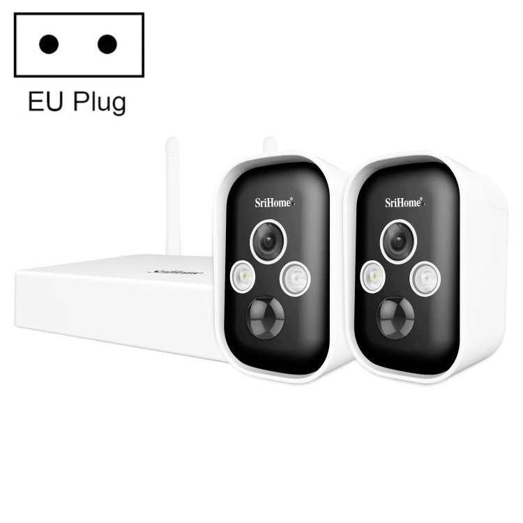 SriHome SH033 3.0 Million Pixels FHD Low Power Consumption Wireless Home Security Camera System - Security by SriHome | Online Shopping UK | buy2fix