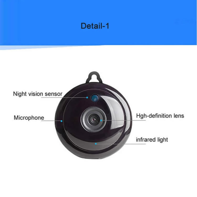 Anpwoo MN001 3518Ev200 1.0 MP Mini HD WiFi IP Camera with 6 PCS Infrared LEDs, Support Motion Detection & Night Vision & TF Card(Max 64GB) - Mini Camera by Anpwoo | Online Shopping UK | buy2fix