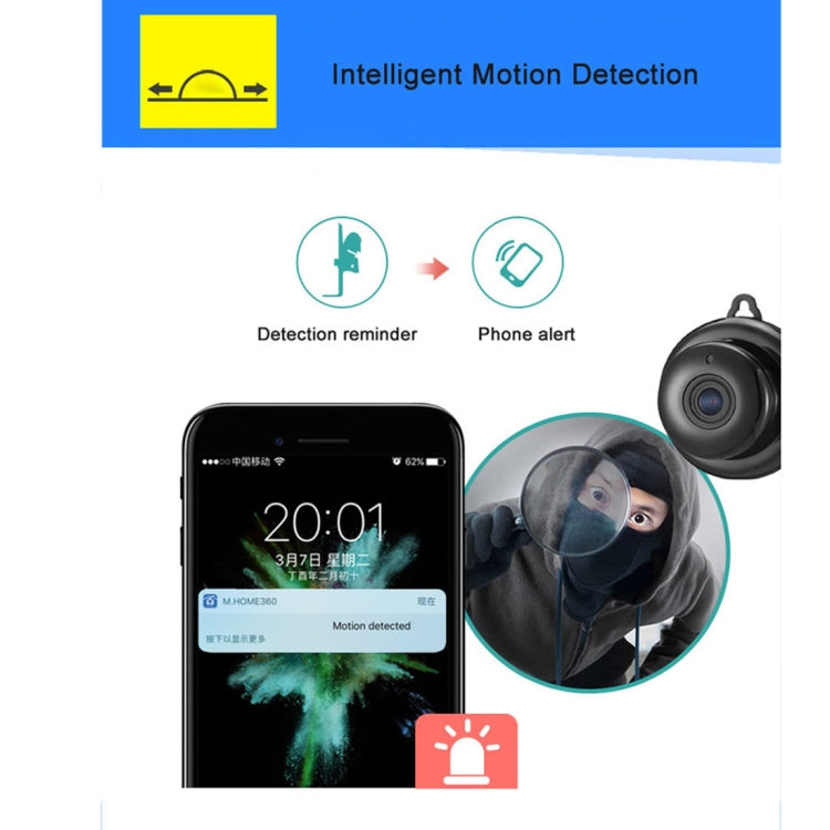 Anpwoo MN001 3518Ev200 1.0 MP Mini HD WiFi IP Camera with 6 PCS Infrared LEDs, Support Motion Detection & Night Vision & TF Card(Max 64GB) - Mini Camera by Anpwoo | Online Shopping UK | buy2fix
