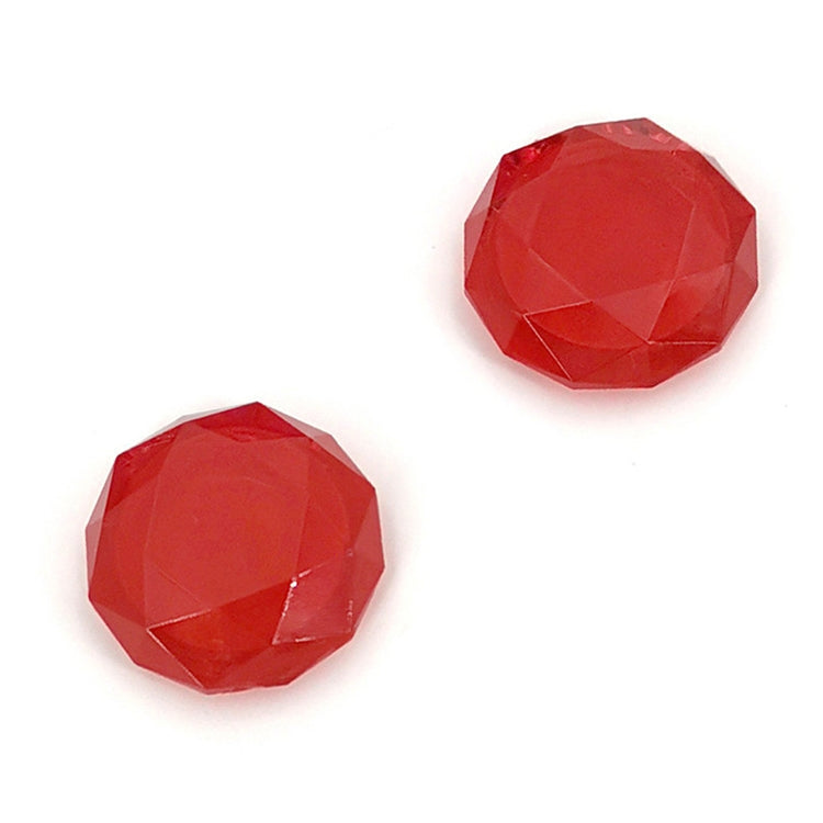 2 PCS Diamond Texture Games Grip Caps for PS5(Red) - Cases by buy2fix | Online Shopping UK | buy2fix