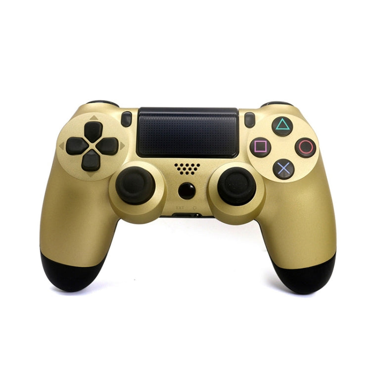 Wireless Bluetooth Game Handle Controller with Lamp for PS4, US Version(Gold) - Gamepads by buy2fix | Online Shopping UK | buy2fix