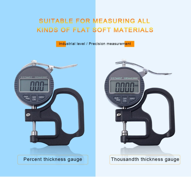 0-10mm Range Digital Display Micrometer Thickness Gauge - Consumer Electronics by buy2fix | Online Shopping UK | buy2fix
