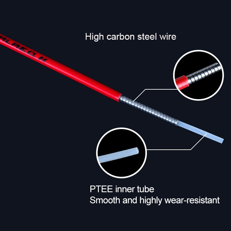 7 in 1 Mushroom Head PVC Brake Cable Tube Set for Road Bike (Red) - Outdoor & Sports by buy2fix | Online Shopping UK | buy2fix