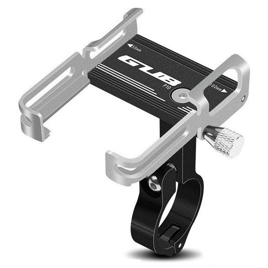 GUB P10 Aluminum Bike Phone Holder(Black Silver) - Outdoor & Sports by GUB | Online Shopping UK | buy2fix
