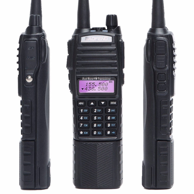 BaoFeng UV-82T Tri-Band Two-Way Radio Dual Antenna Handheld Walkie Talkie, EU Plug - Handheld Walkie Talkie by BAOFENG | Online Shopping UK | buy2fix