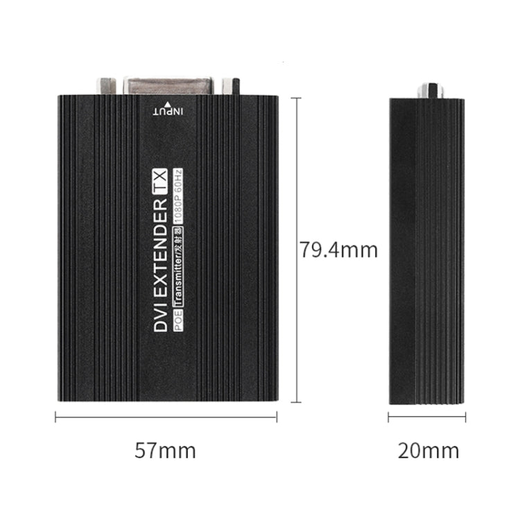 Measy DVI1815 DVI Extender Transmitter and Receiver Converter, POE Single Power Supply, Transmission Distance: 150m(AU Plug) -  by Measy | Online Shopping UK | buy2fix