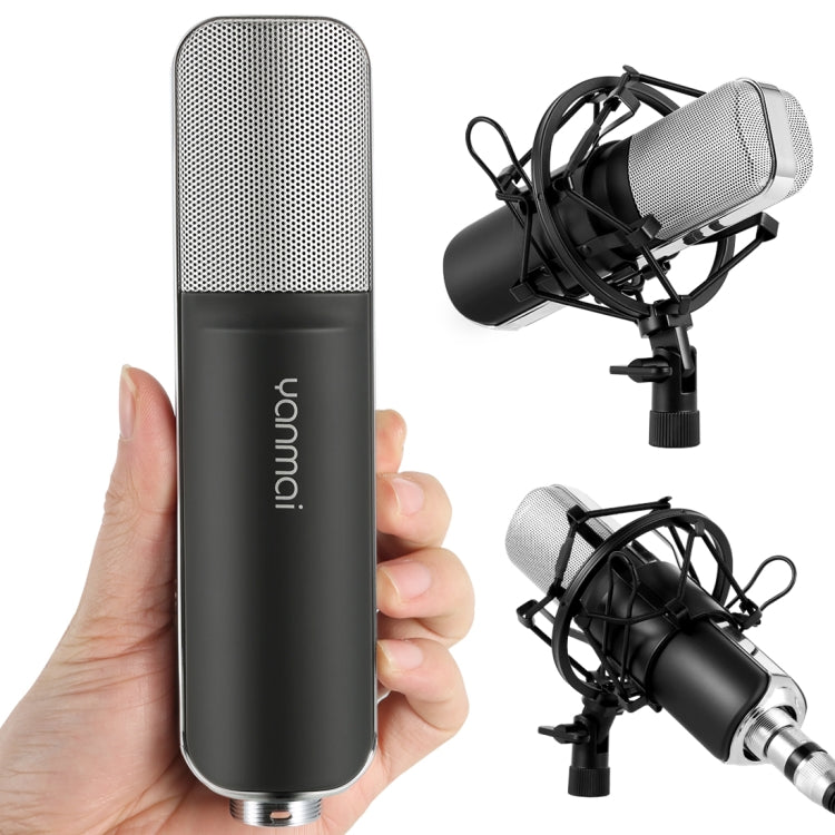 Yanmai Q8 Professional Game Condenser Sound Recording Microphone with Holder, Compatible with PC and Mac for  Live Broadcast Show, KTV, etc.(Black) - Consumer Electronics by Yanmai | Online Shopping UK | buy2fix