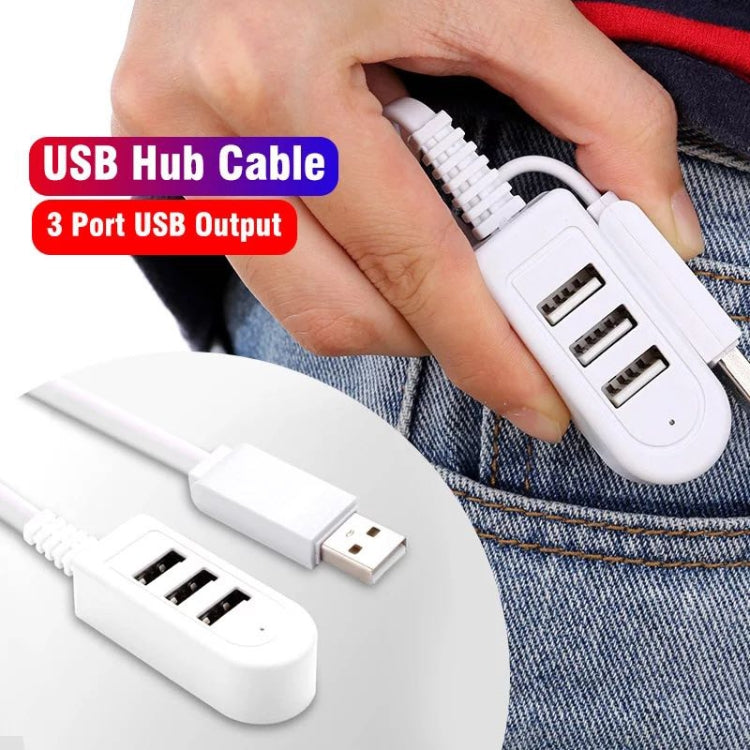 1.2m TPE USB A to 3 USB Ports Female HUB Adapter - Converter & Adapter by buy2fix | Online Shopping UK | buy2fix