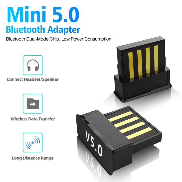 LY038 USB Mini Square Bluetooth 5.0 Adapter - Bluetooth Dongle by buy2fix | Online Shopping UK | buy2fix