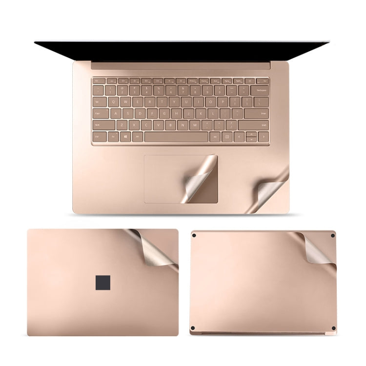 4 in 1 Notebook Shell Protective Film Sticker Set for Microsoft Surface Laptop 3 15 inch (Gold) - Computer & Networking by buy2fix | Online Shopping UK | buy2fix