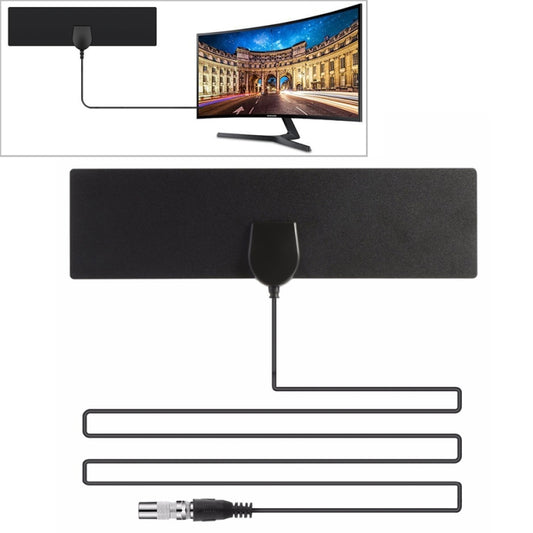 25 Miles Range 28dBi High Gain Amplified Digital HDTV Indoor Outdoor TV Antenna with 3.7m Coaxial Cable & IEC Adapter - Consumer Electronics by buy2fix | Online Shopping UK | buy2fix