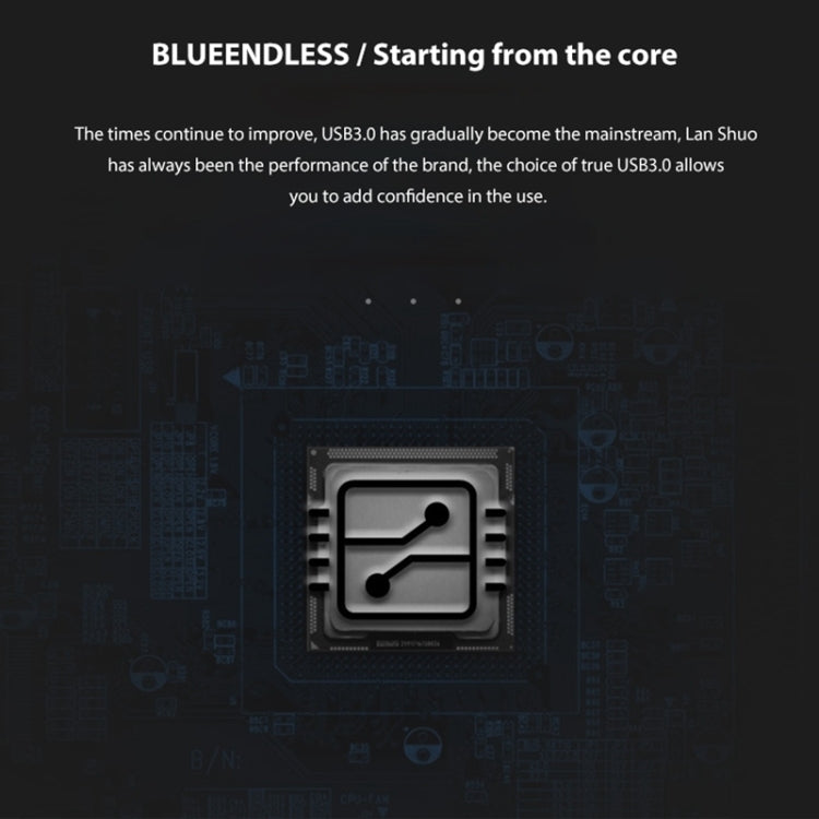 Blueendless U23Q SATA 2.5 inch Micro B Interface HDD Enclosure with Micro B to USB Cable, Support Thickness: 15mm or less -  by buy2fix | Online Shopping UK | buy2fix