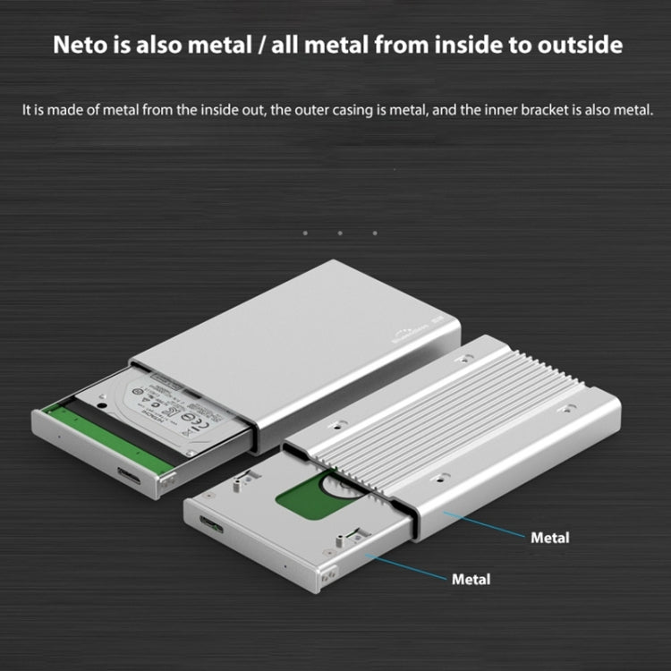 Blueendless U23Q SATA 2.5 inch Micro B Interface HDD Enclosure with Micro B to USB Cable, Support Thickness: 15mm or less -  by buy2fix | Online Shopping UK | buy2fix