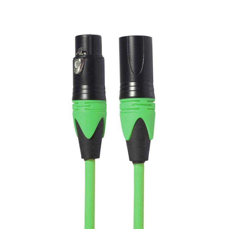 XRL Male to Female Microphone Mixer Audio Cable, Length: 5m (Green) - Consumer Electronics by buy2fix | Online Shopping UK | buy2fix