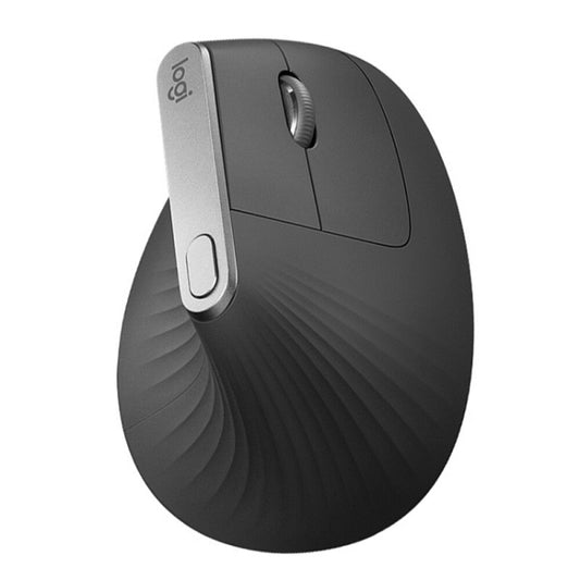 Logitech MX Vertical 4000DPI USB-C / Type-C + Unifying + Bluetooth Three-mode Ergonomic Wireless Vertical Optical Mouse (Black) - Wireless Mice by Logitech | Online Shopping UK | buy2fix