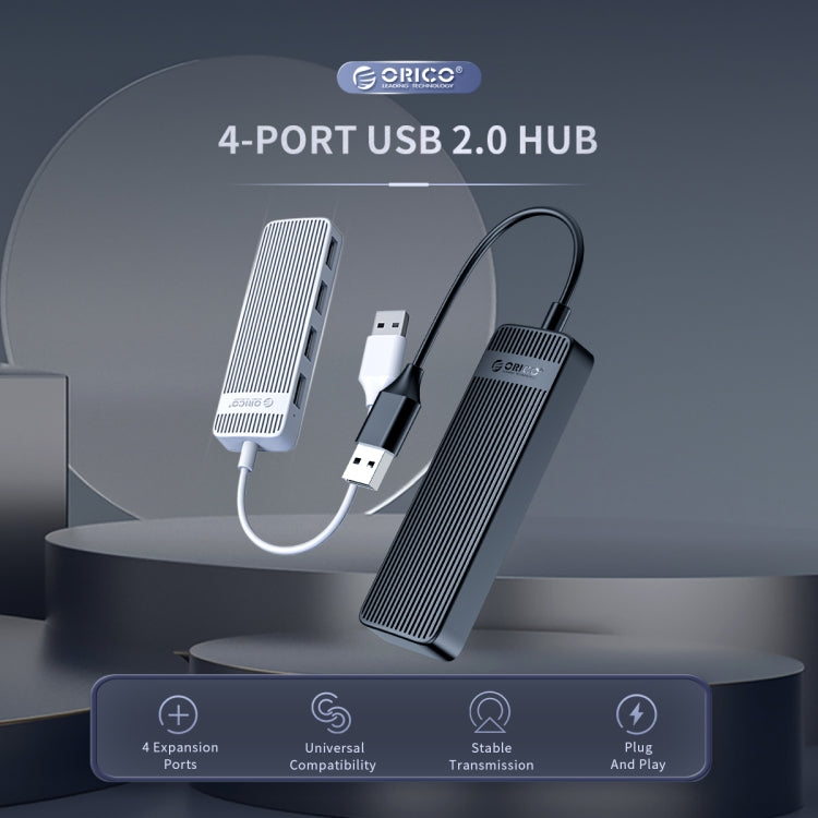 ORICO FL02 480Mbps 4 Ports USB 2.0 HUB (White) - USB 2.0 HUB by ORICO | Online Shopping UK | buy2fix