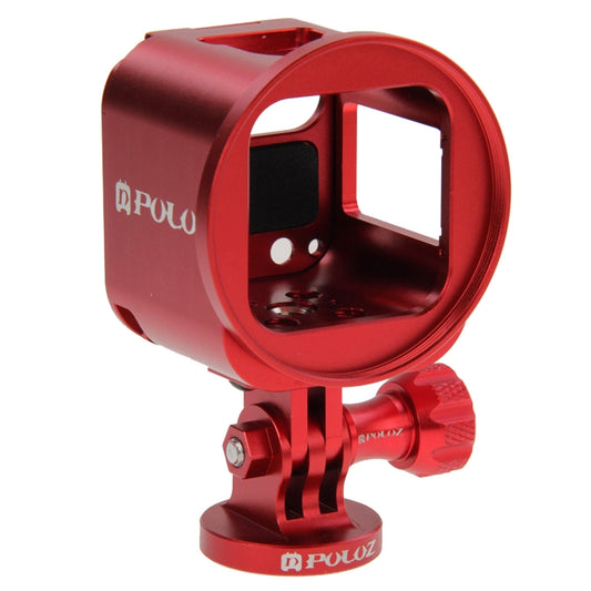 PULUZ Housing Shell CNC Aluminum Alloy Protective Cage Kit with Metal Wrench & Lens Cap & Screw & Tripod Adapter for GoPro HERO5 Session /HERO4 Session /HERO Session(Red) - DJI & GoPro Accessories by PULUZ | Online Shopping UK | buy2fix