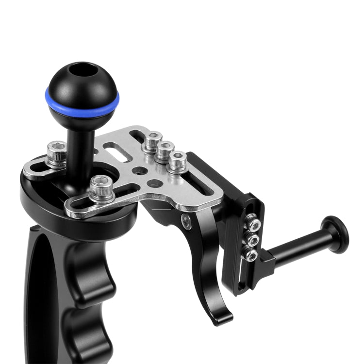 PULUZ Shutter Release Trigger Extension Adapter Lever Mount for Underwater Arm System(Black) - Diving Accessories by PULUZ | Online Shopping UK | buy2fix