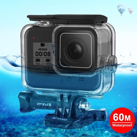 PULUZ 60m Underwater Depth Diving Case Waterproof Camera Housing for GoPro HERO8 Black - DJI & GoPro Accessories by PULUZ | Online Shopping UK | buy2fix
