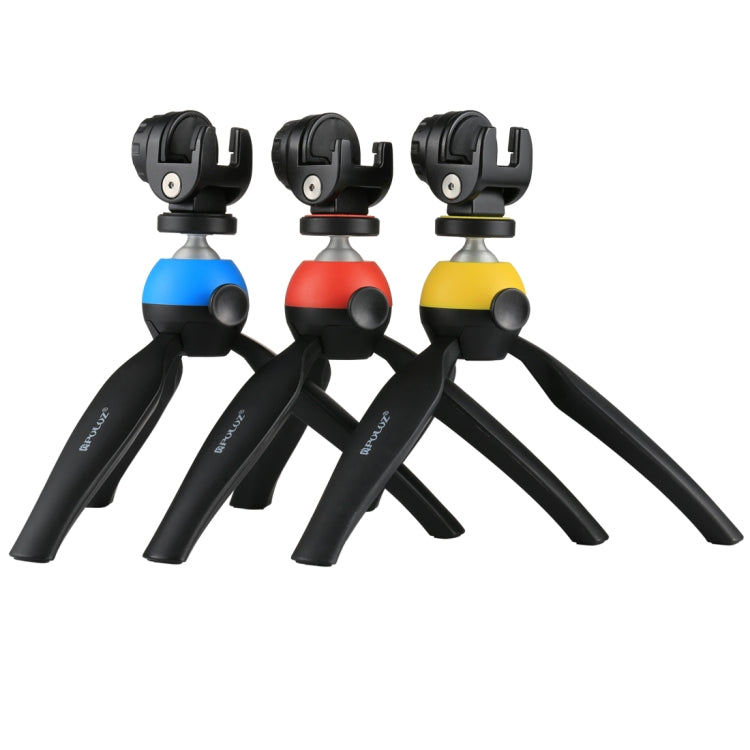 PULUZ Pocket Mini Tripod Mount with 360 Degree Ball Head & Phone Clamp for Smartphones(Red) - Camera Accessories by PULUZ | Online Shopping UK | buy2fix