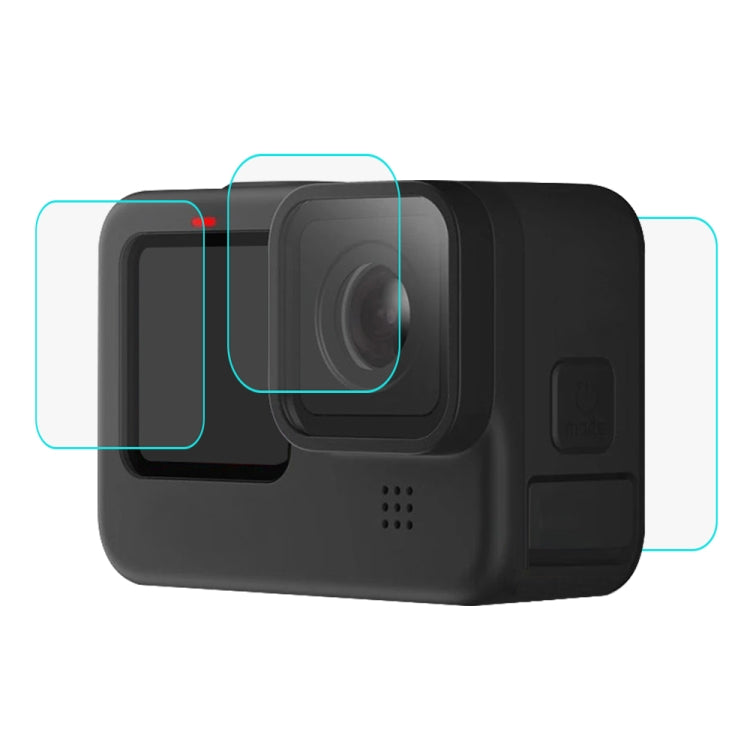 PULUZ for GoPro Hero11 Black / HERO10 Black / HERO9 Black Lens + LCD Display 9H 2.5D Tempered Glass Film - DJI & GoPro Accessories by PULUZ | Online Shopping UK | buy2fix